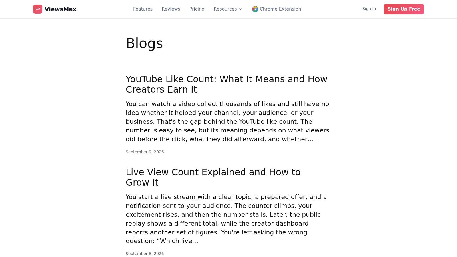 Screenshot from https://blog.viewsmax.com